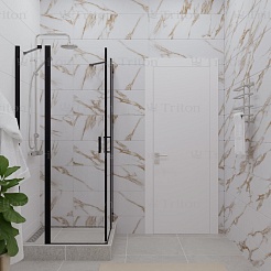 Triton Душевой уголок Тау-Блэк 90x90 – фотография-3